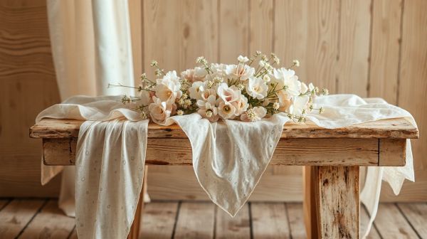 Les meilleures idées pour utiliser des tissus fleuris shabby en déco